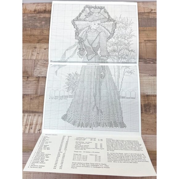 The Silk Parasol Cross Stitch Pattern By Ginger & Spice - Picture 3 of 3